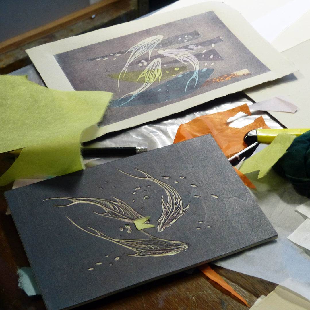 Woodcut and Chine Collé with Joanna Bourne
