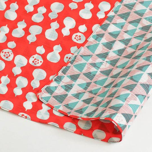 Fuku Musubi | Gourd/Dragon Scale Red/Light Blue