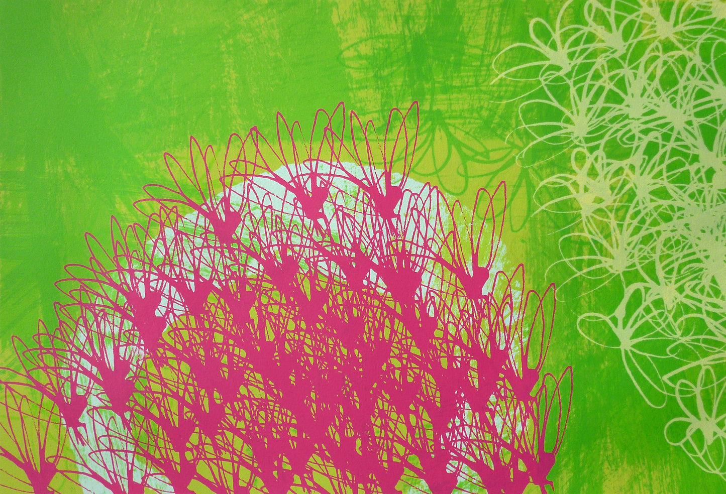 A Tumble of Cream and Pink