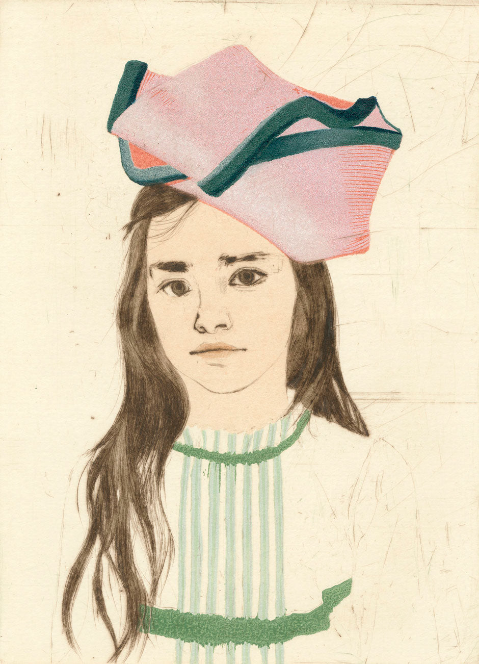 Daphne Wearing a Möbius Strip as a Hat