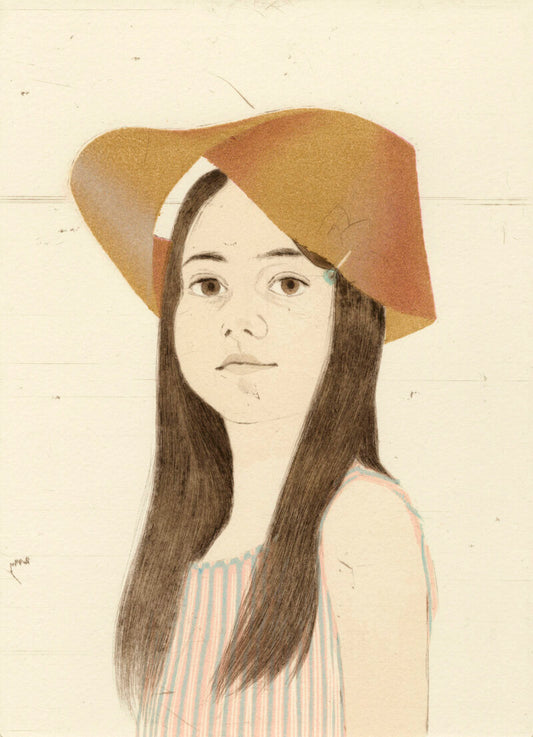 Holly Wearing a Möbius Strip as a Hat