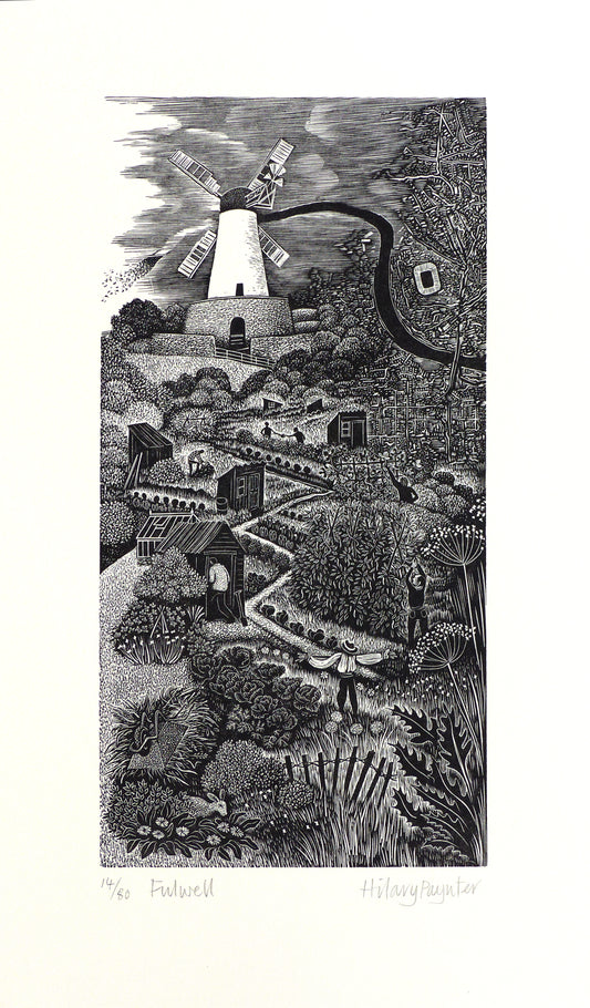 Hilary Paynter Wood Engraving: Fulwell