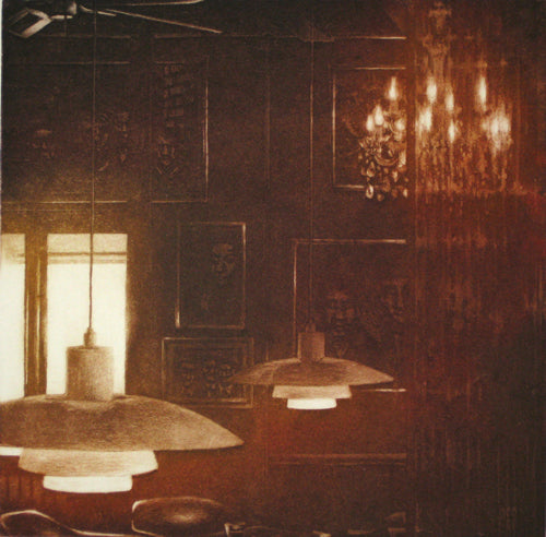 Anja Percival. Etching: Interior Light V