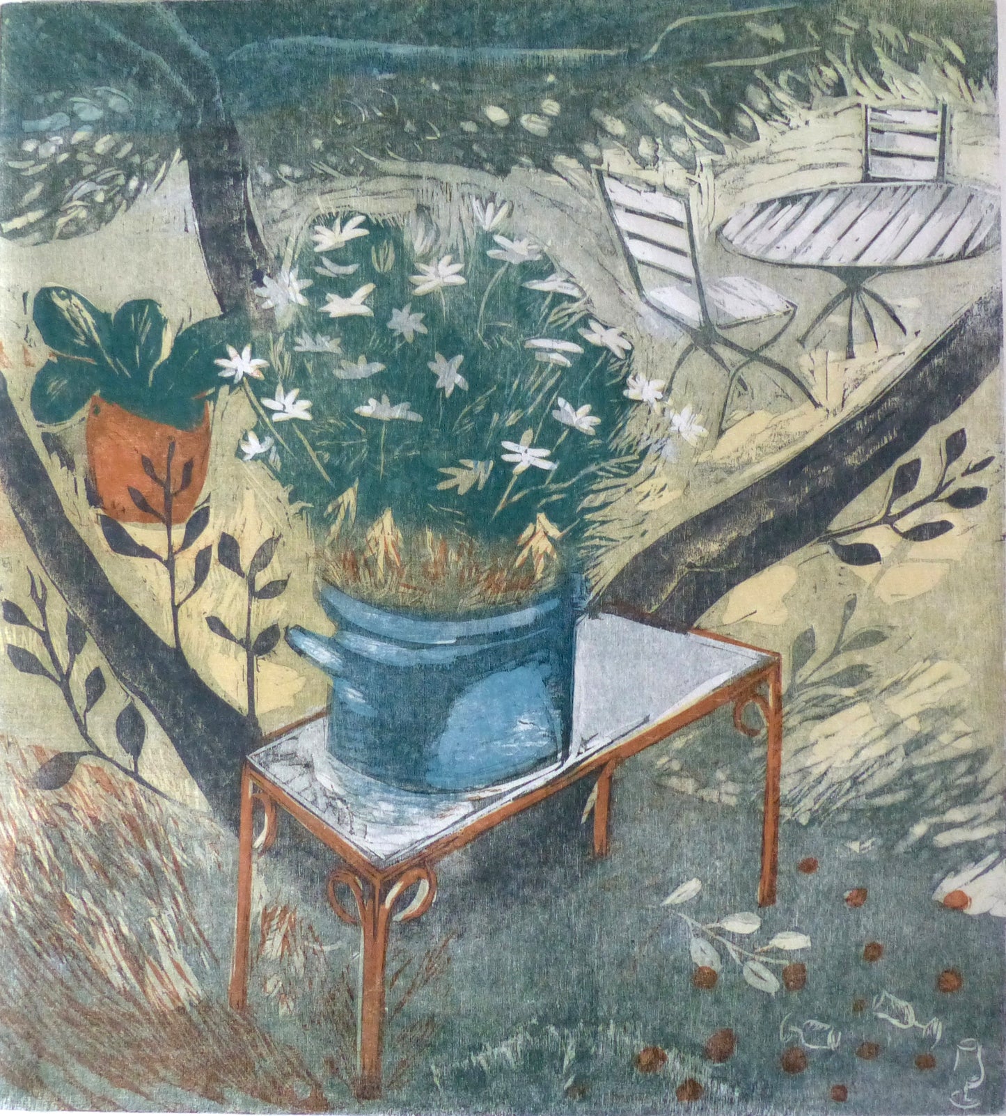 In the Shade in the Garden at Fru Petersen's Cafe