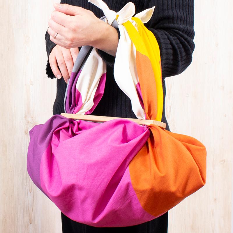 Pink Organic Cotton Furoshiki Wrap