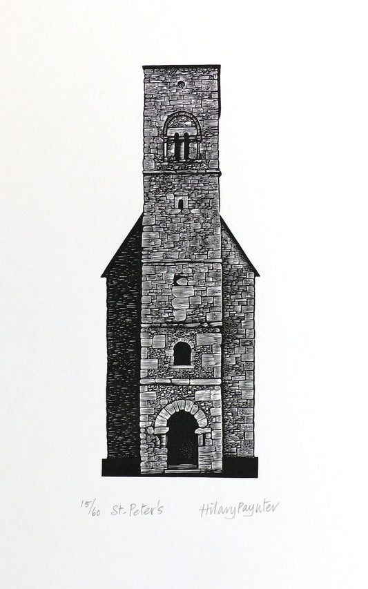 Hilary Paynter Wood Engraving: St Peter's