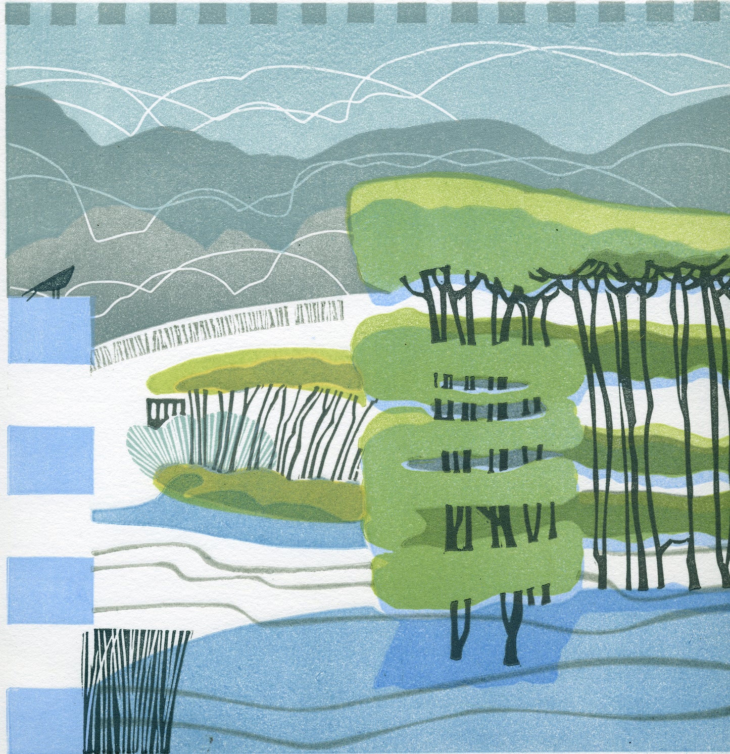 Willow Sculpture with Stripes