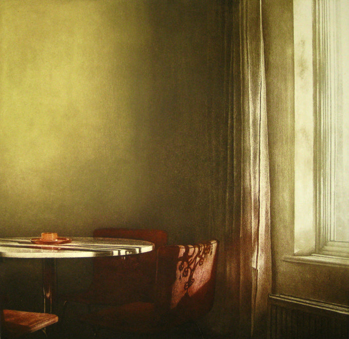 Anja Percival. Etching: Dusk Light IV