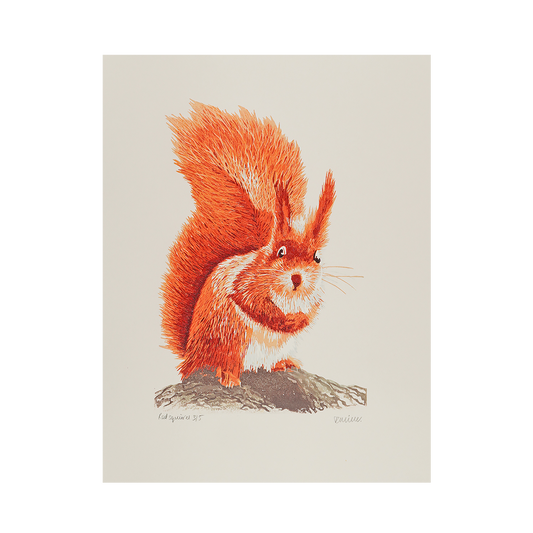 Red Squirrel by Kate Miller
