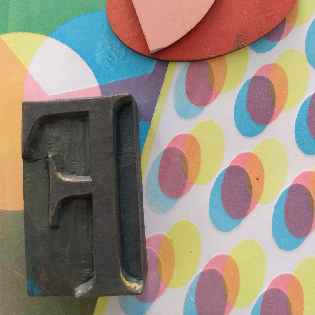 Experimental Relief Printing - Pattern and Text