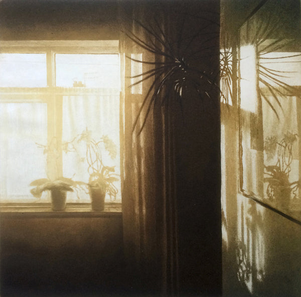 Anja Percival. Etching: Daylight Reflections II