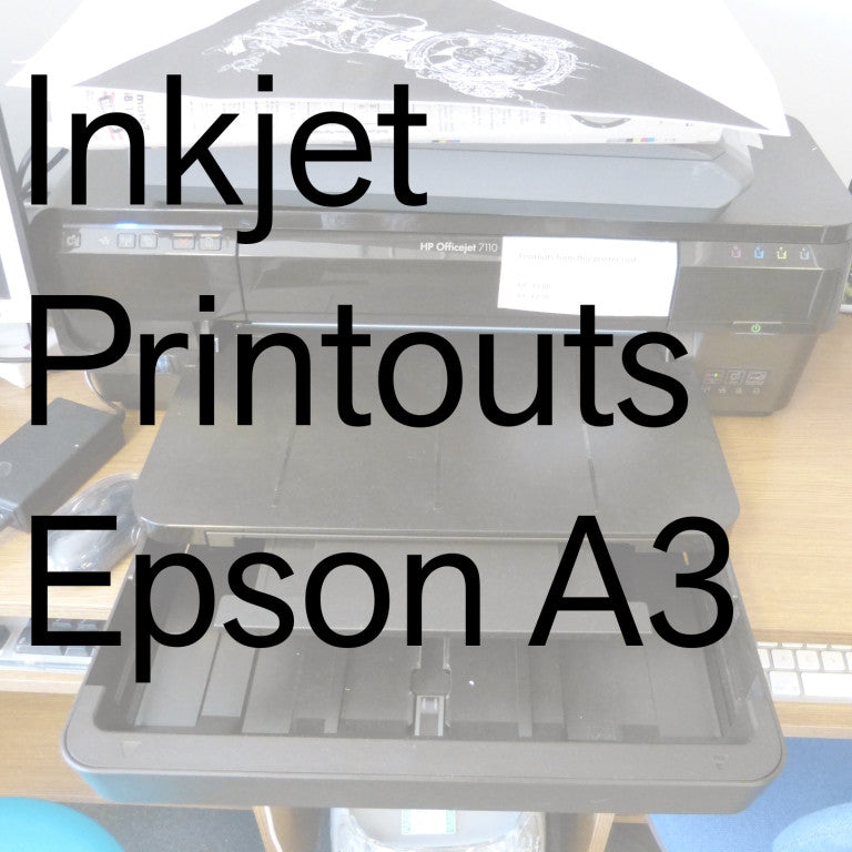 Inkjet Printouts from Small Epson A3 Printer