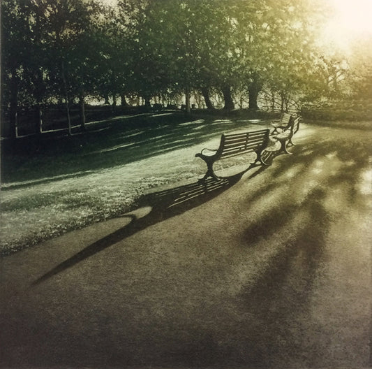 Anja Percival. Etching: Park Light II