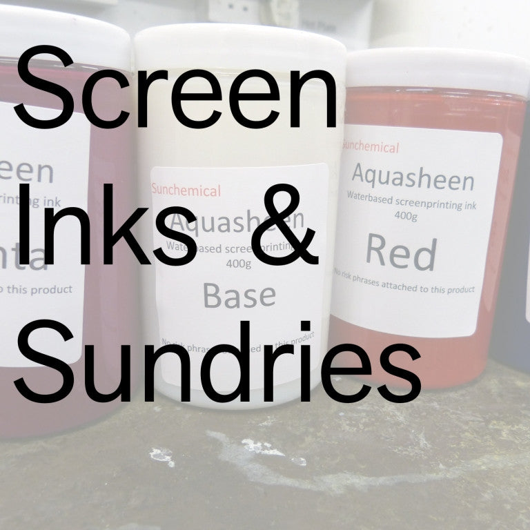 Aquasheen Screenprinting Inks & Sundries